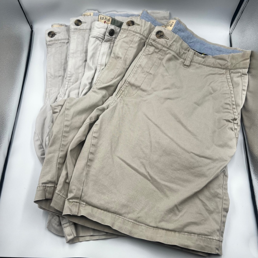 Lot of 5 Red Head Brand Co Men's Khaki Chino Shorts Size 40